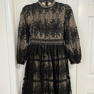 Ivy City Co. Black Silicy Dress